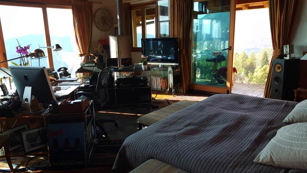La chambre de Claude Nobs au Picotin.